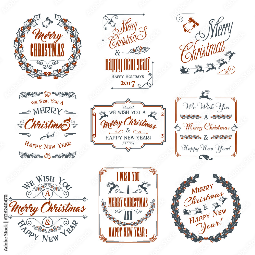 Christmas Elements Set Christmas Elements Set