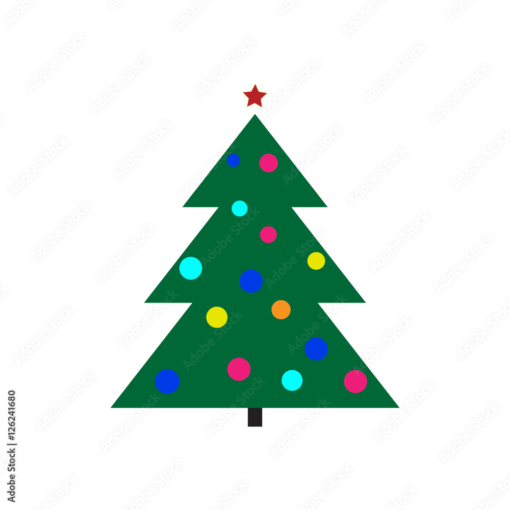 Christmas tree icon. Christmas tree icon.
