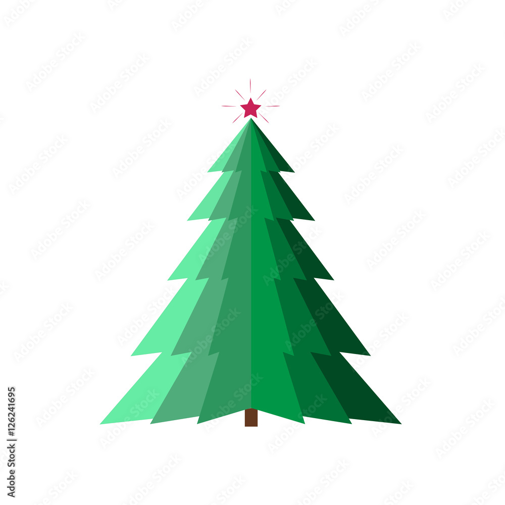 Christmas tree isolated. Christmas tree isolated.