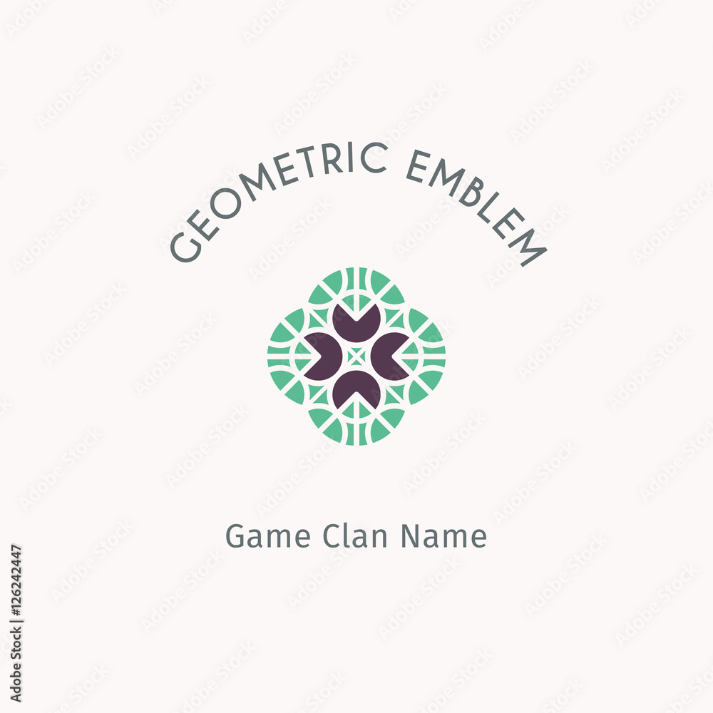 Vector geometric symbol Vector geometric symbol