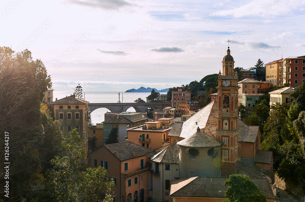Ancient architecture of Italy, region Liguria. Province of Genoa