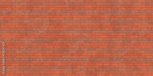 Background texture of red rough brick wall
