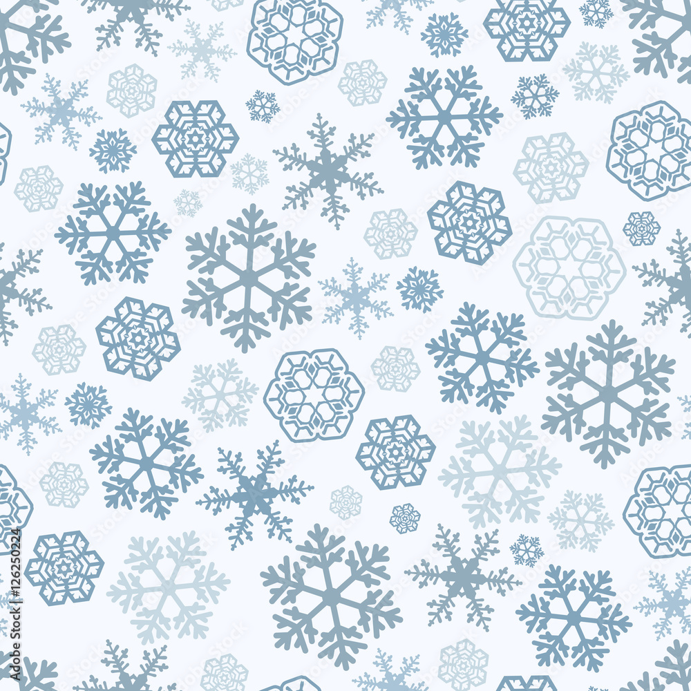 Snowflakes Seamless Pattern Snowflakes Seamless Pattern