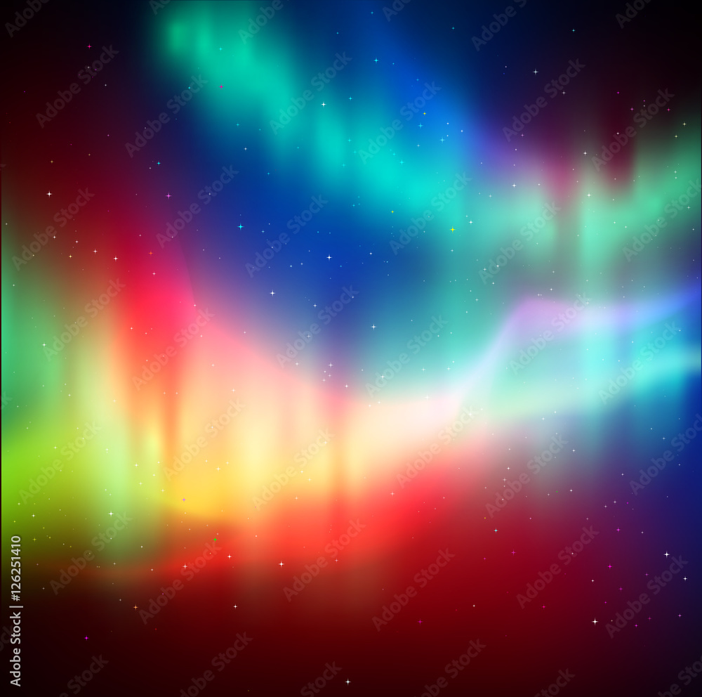 Obraz premium Northern lights background