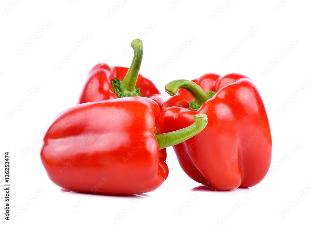 Red Sweet pepper isolated on a white background Red Sweet pepper isolated on a white background