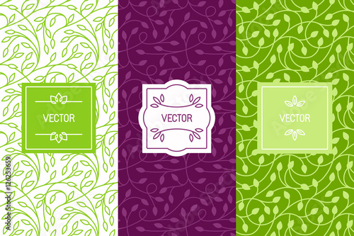 Vector set of packaging design templates