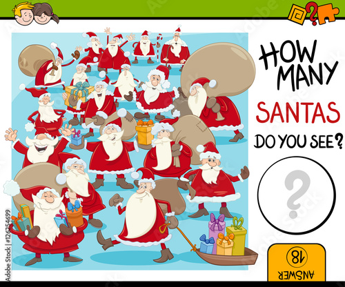 counting santa claus activity