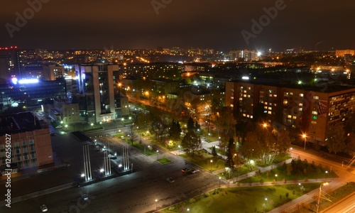 Night view of the city  Izhevsk