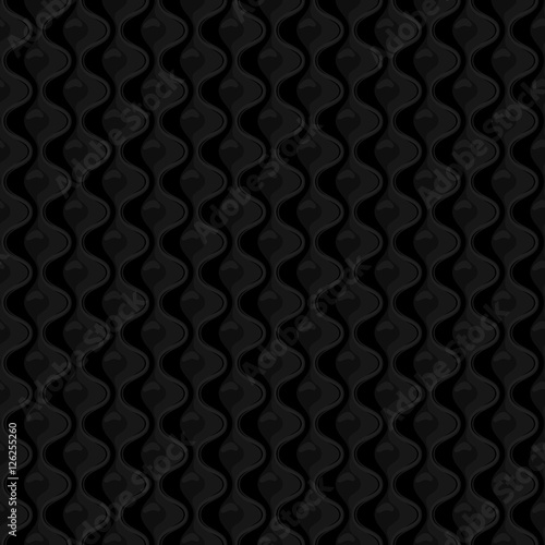 Black Seamless quilted pattern. Vector illustration © poleshuki