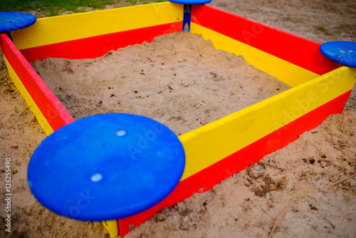 sandbox, without children,