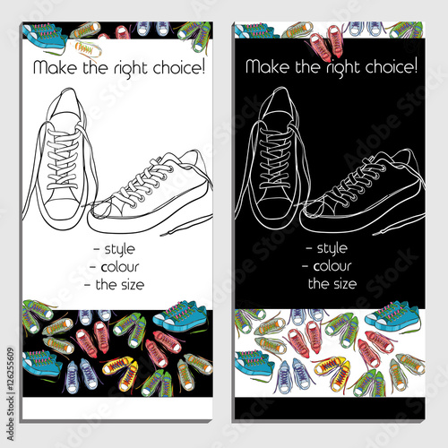  illustration of brochure teplate, flyer design, poster for foot