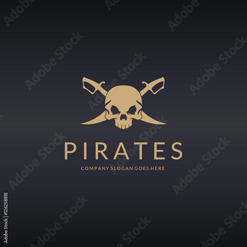 Photos Pirates logo. Skull logotype