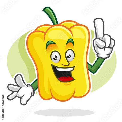 Got an idea bell pepper mascot, bell pepper character, bell pepper cartoon, sweet pepper mascot, sweet pepper character, sweet pepper cartoon