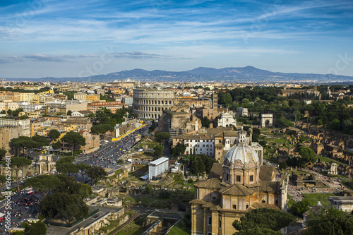 View from above of Colosseum