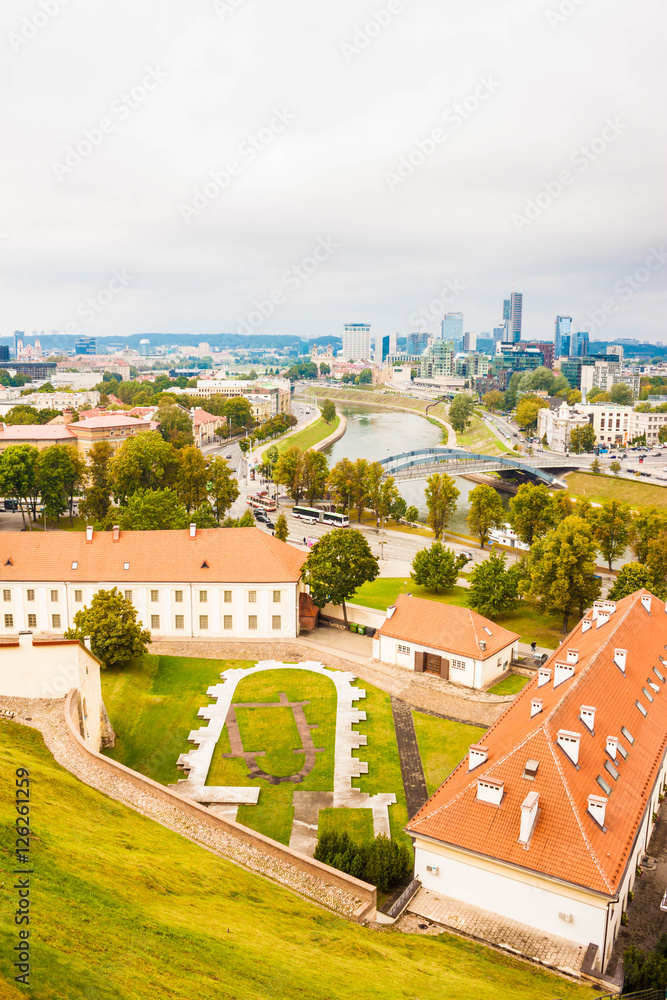 Φωτογραφία View of Vilnius, the capital of Lithuania, from Gediminas hill