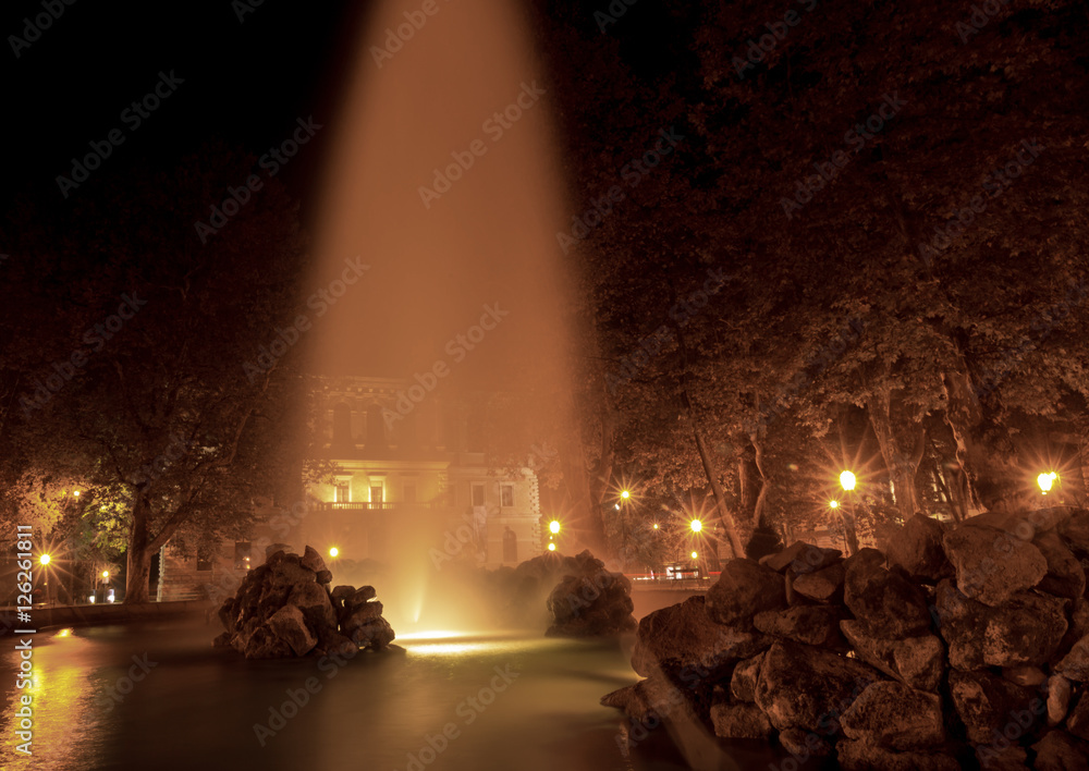 Fotografie Park Zrinjevac by night