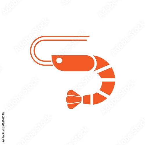 Shrimp vector icon