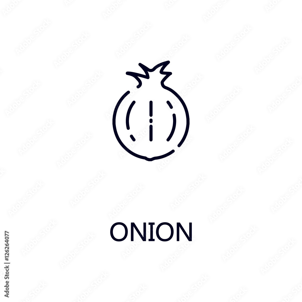 Onion line icon Onion line icon