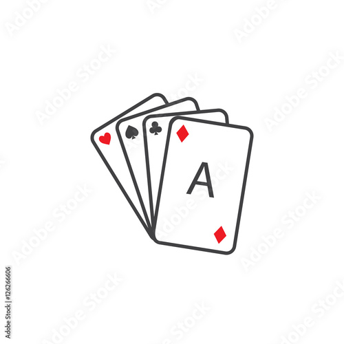 Playing cards icon.