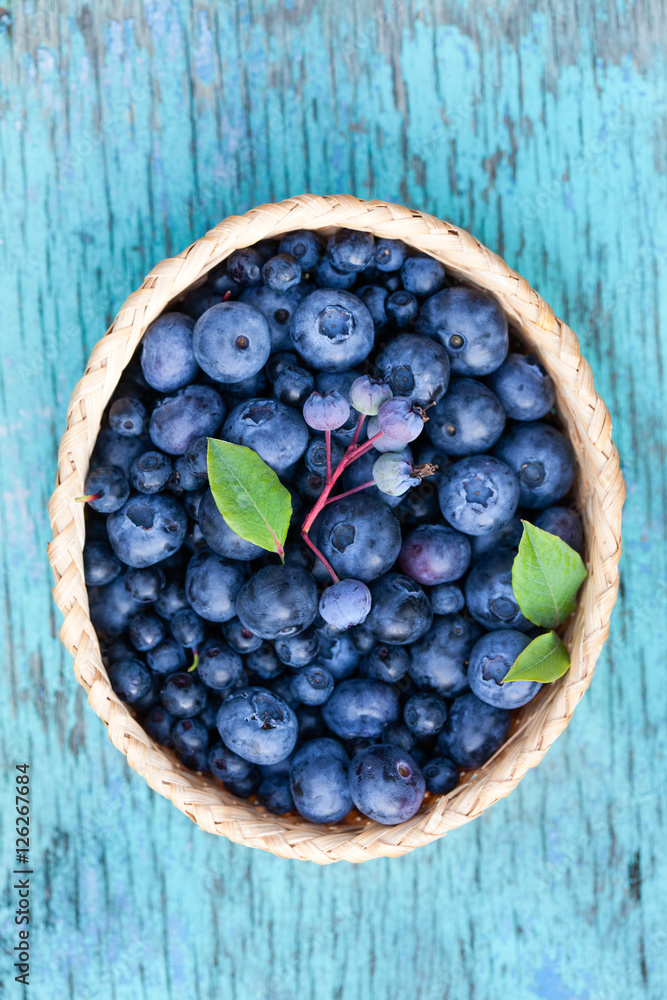 fresh blueberries