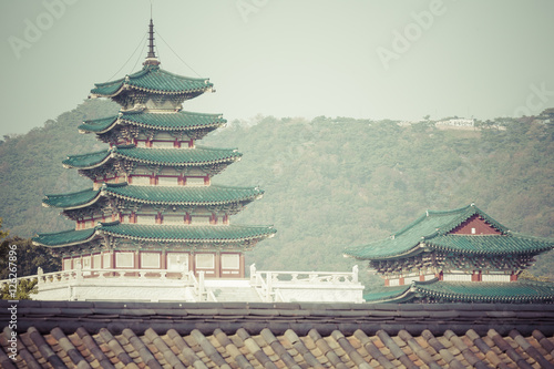 Geunjeongjeon, the Throne Hall, at the Gyeongbokgung Palace, photo