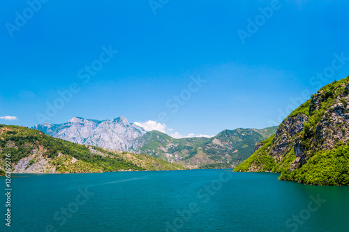 Lake Koman landscape, Albania