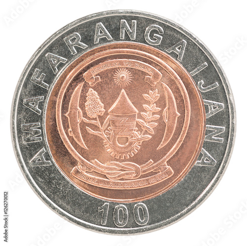 Rwanda franc coin photo