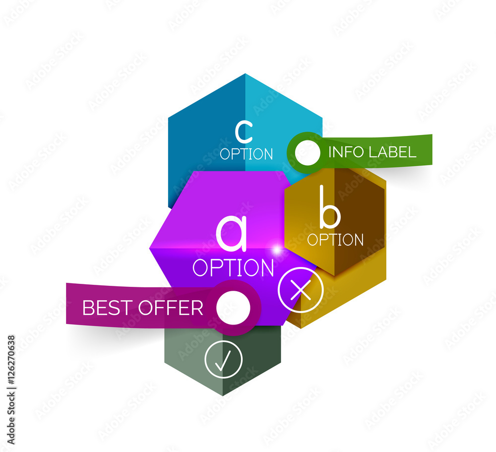 Abstract infographic geometric templates Abstract infographic geometric templates