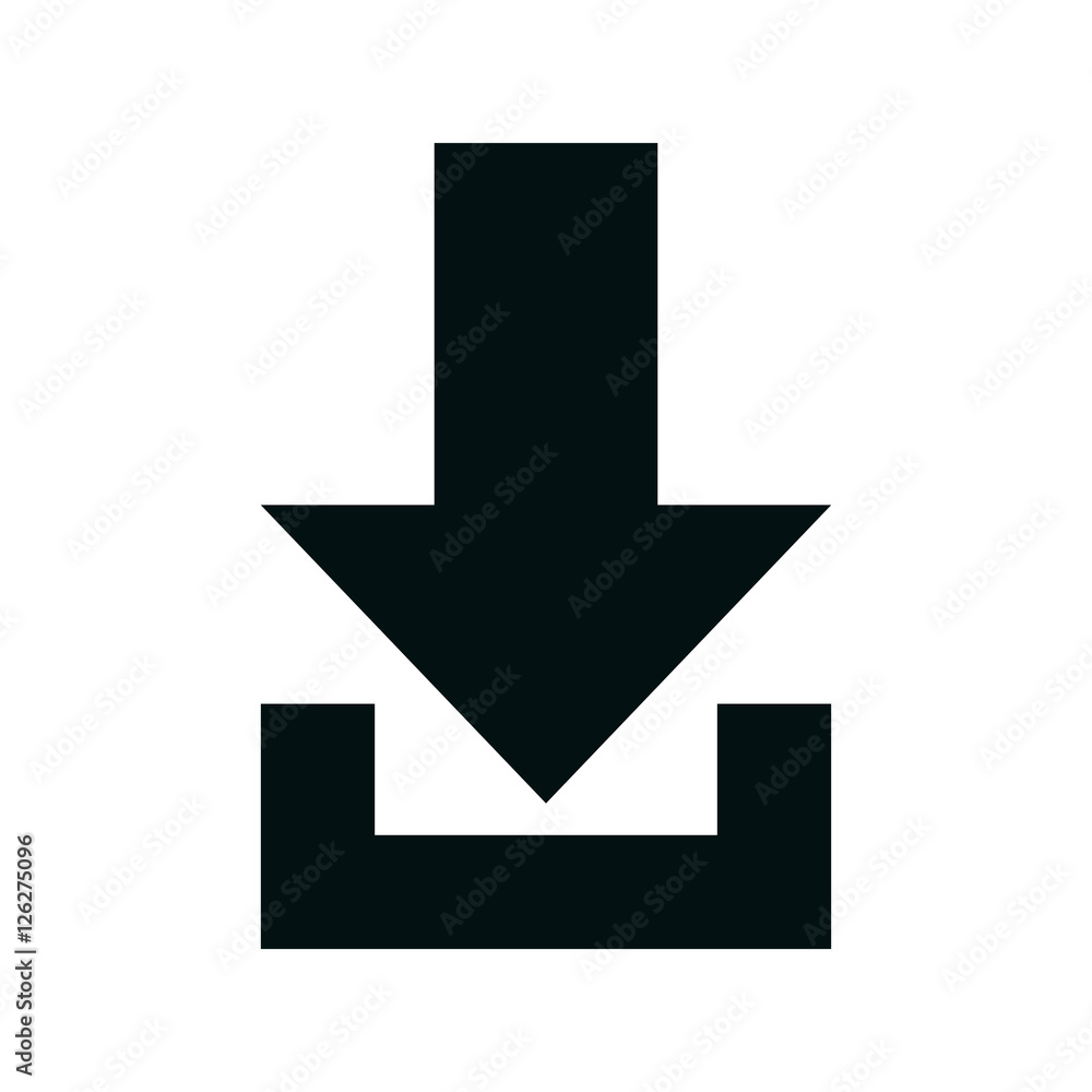 arrow download isolated icon vector illustration design arrow download isolated icon vector illustration design