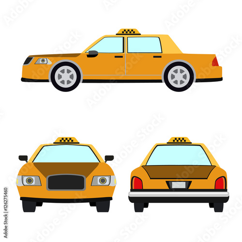 taxi car flat icon