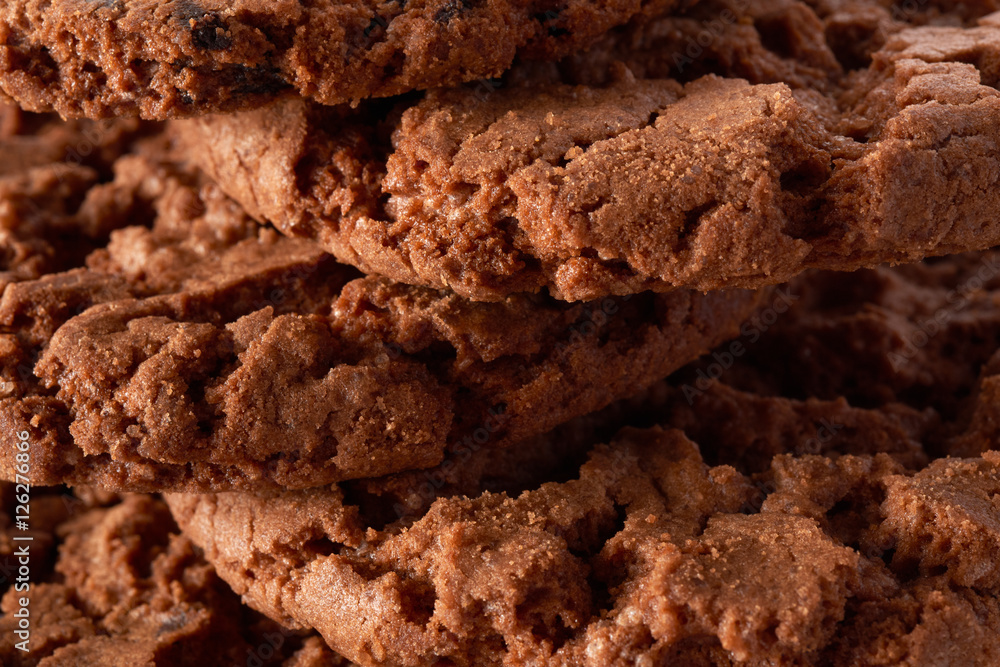 Dark chocolate cookies background Dark chocolate cookies background