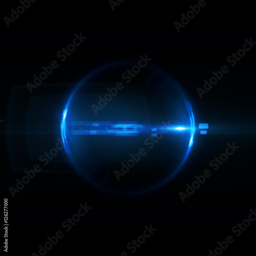 Abstract ring background. luminous swirling bunner. Glowing spiral. LED Shine round frame with light circles light effect. Glowing cover. Space for your message.