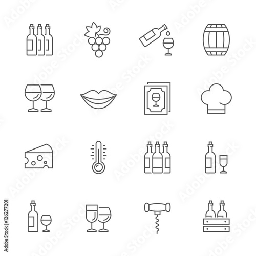 Wine icons.