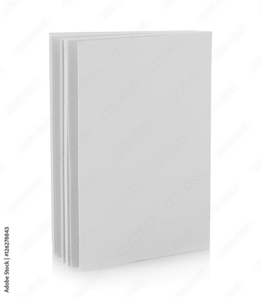 White book on white background White book on white background