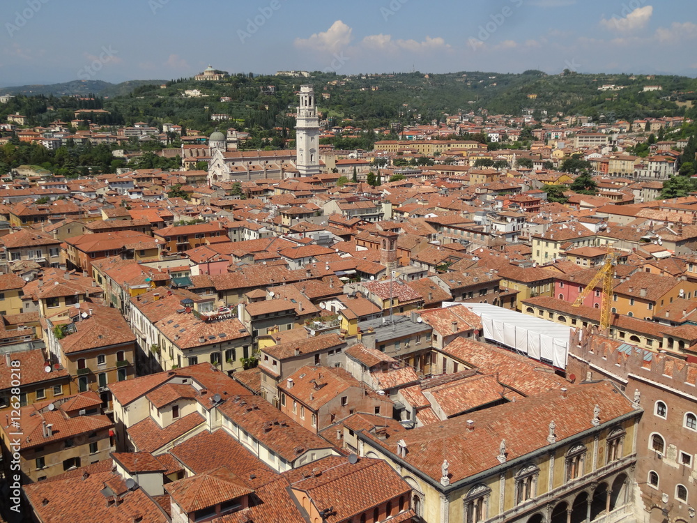 Panorama von Verona im Sommer
