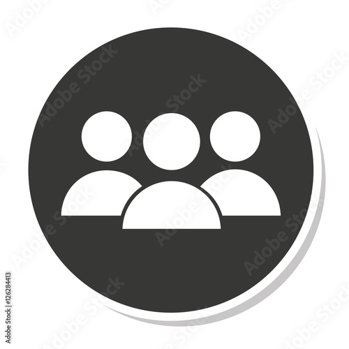 teamwork silhouette isolated icon vector illustration design