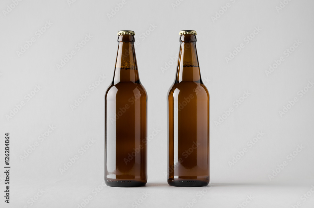 Beer Bottle Mock-Up - Two Bottles Beer Bottle Mock-Up - Two Bottles