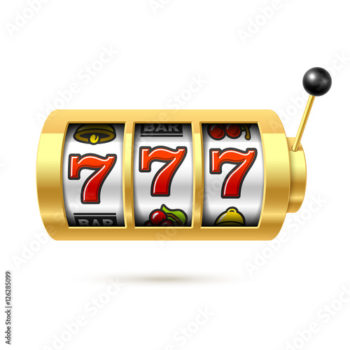 Slot machine with lucky sevens jackpot