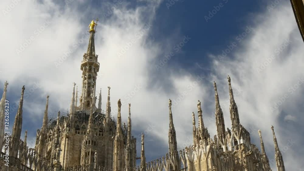 milan city day time duomo cathedral roof top decoration sky panorama 4k italy
milan city day time duomo cathedral roof top decoration sky panorama 4k italy
