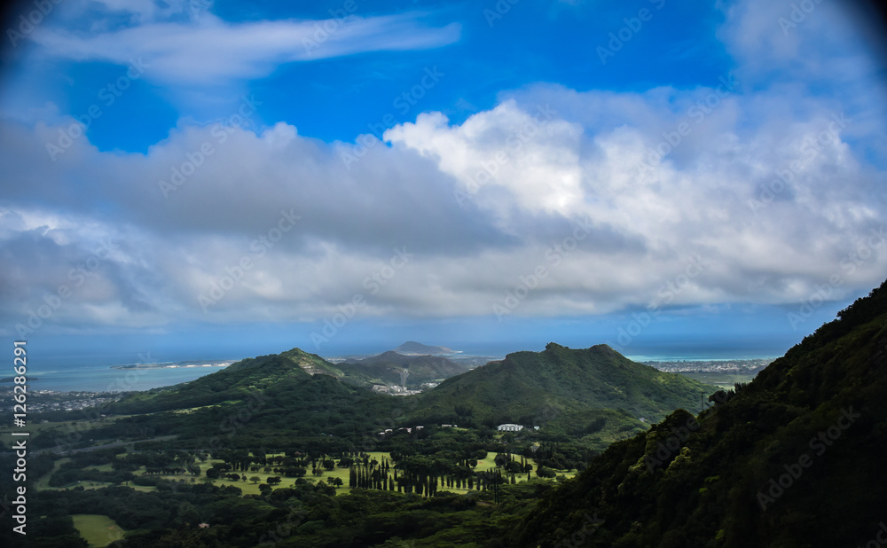 Naklejka premium View from the mountain