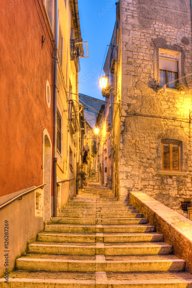 stairs in the old town
