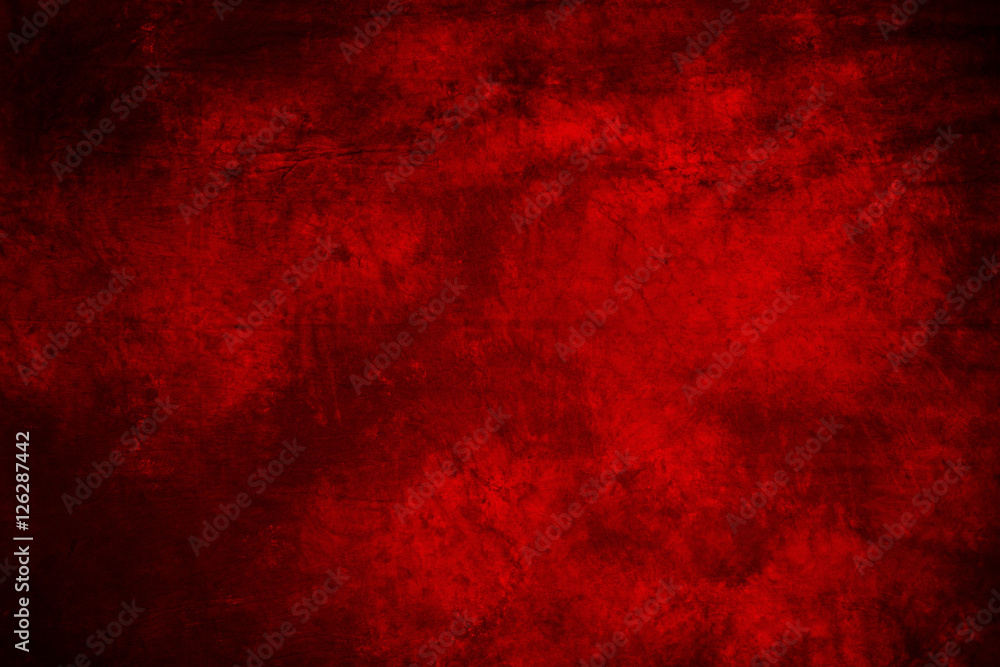 red fabric artistic background with simulated blurred ink.