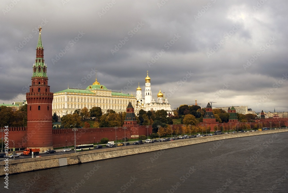 Moscow Kremlin. Color photo.