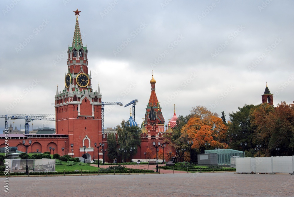 Moscow Kremlin. Color photo.