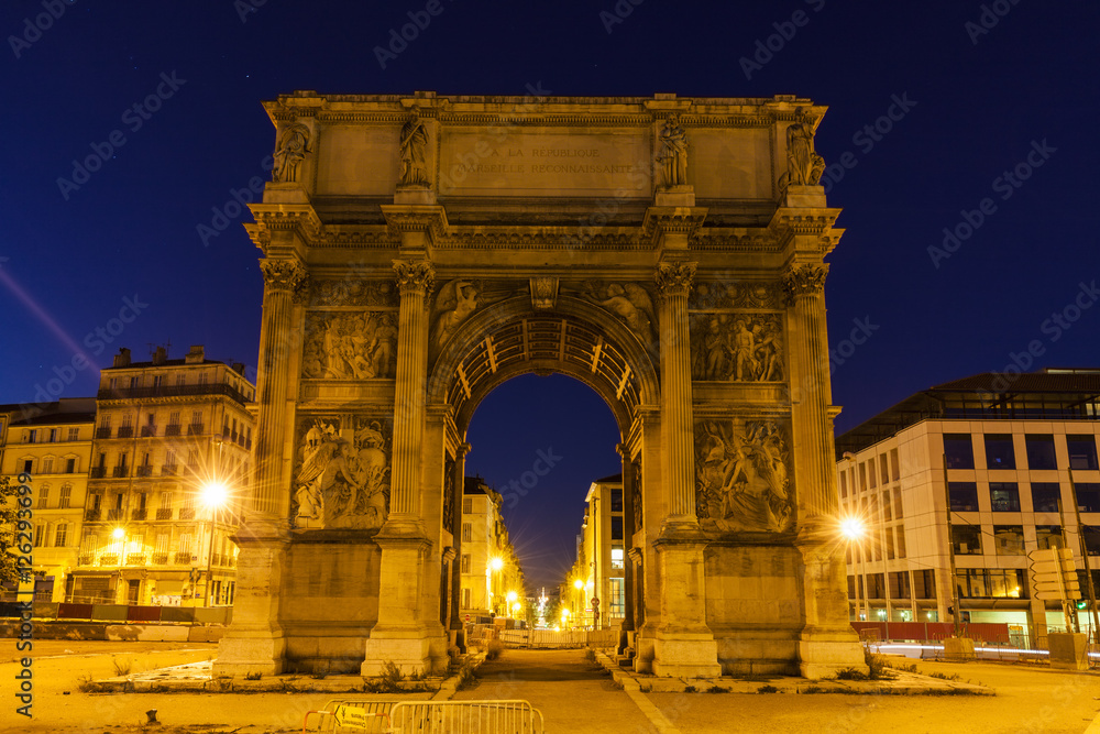 Arc de la Porte d'Aix in Marseille