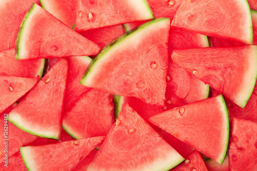 Watermelon slices texture background, high detailed