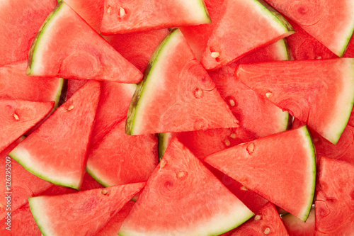 Watermelon fresh slices texture background