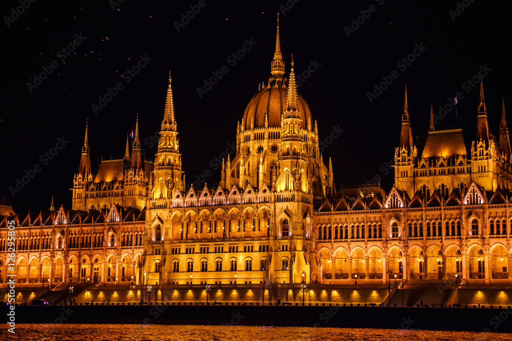 The Hungarian Parliament Building is the seat of the National As