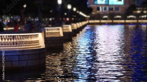 People waiting outside of the Bellagio hotel for fountain show
