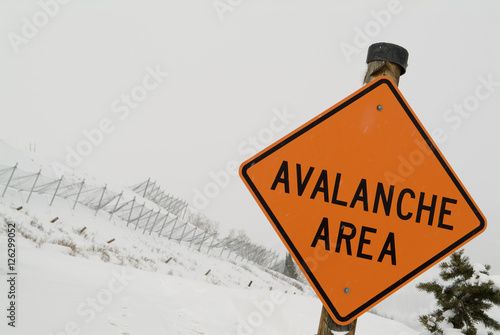 Photography Avalanche Zone and Fence